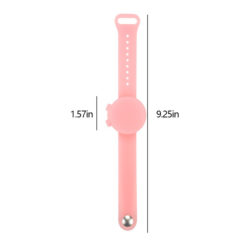 1Pcs= 10mL Liquid Portable 24cm Silicone Hand Sanitizer Soap Bracelet Wristband Hand Dispenser Band Disinfectant Sport Wristband: 4