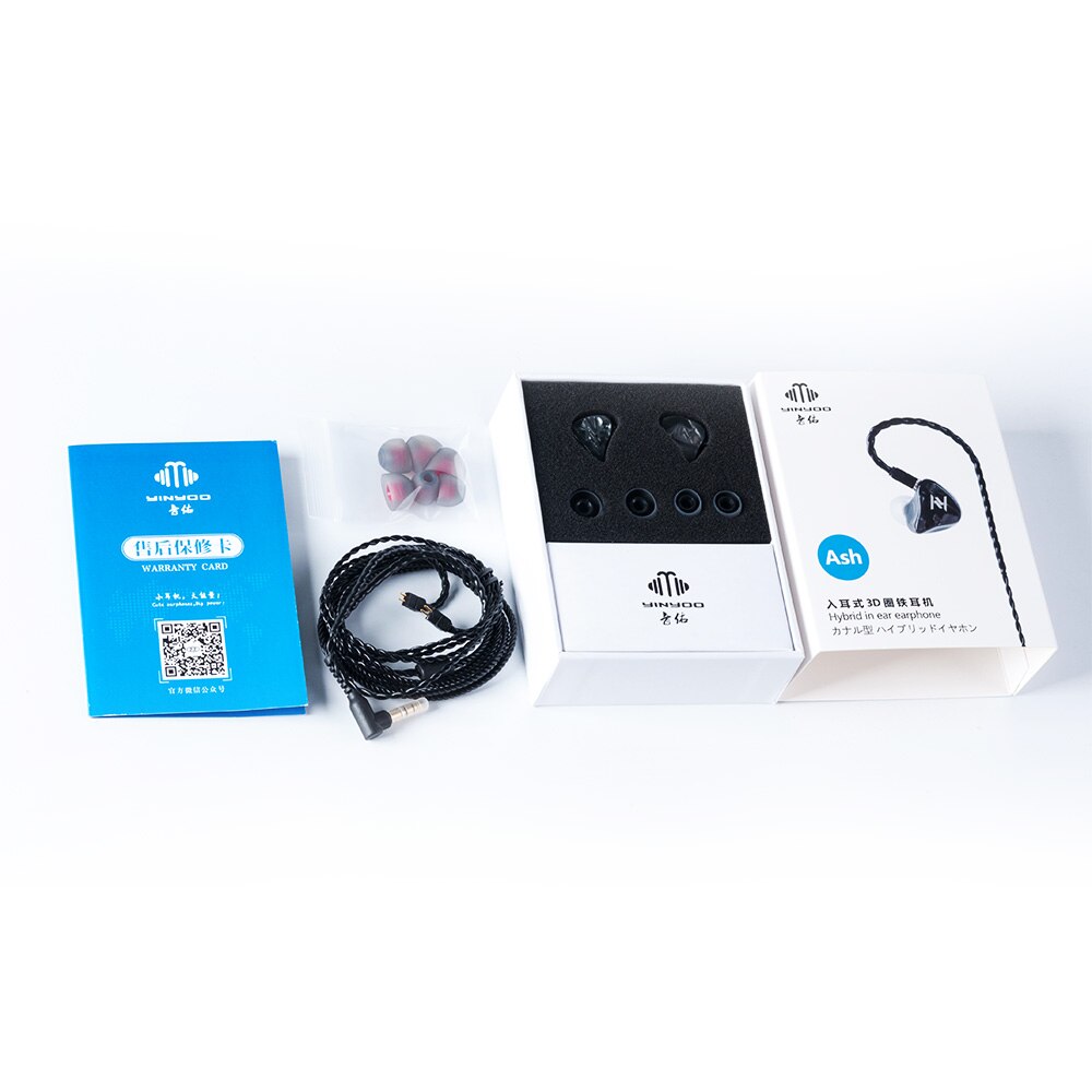 AK Yinyoo ASH 1DD+1BA Hybrid In Ear Earphone HIFI Bass Earphone Earbud Headplug DJ Headset Replaced Cable Yinyoo V2 D2B4 TOPAZ