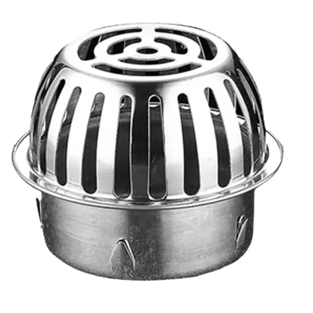 Balcony Roof Drainage Stainless Steel Floor Drain Large Displacement Anti-Blocking Outdoor Rain Bucket Drainage Floor Drain: light yellow