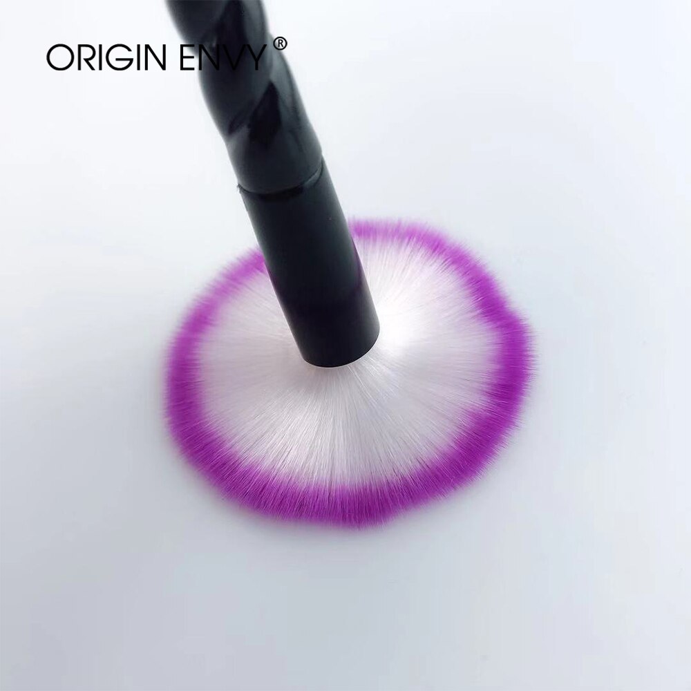 ORIGIN ENVY 10 Uds multifunción unicornio brocha de maquillaje blanco Patrón En Espiral pinceles de maquillaje en forma de cuerno brocha para cejas brocha para sombra de ojos