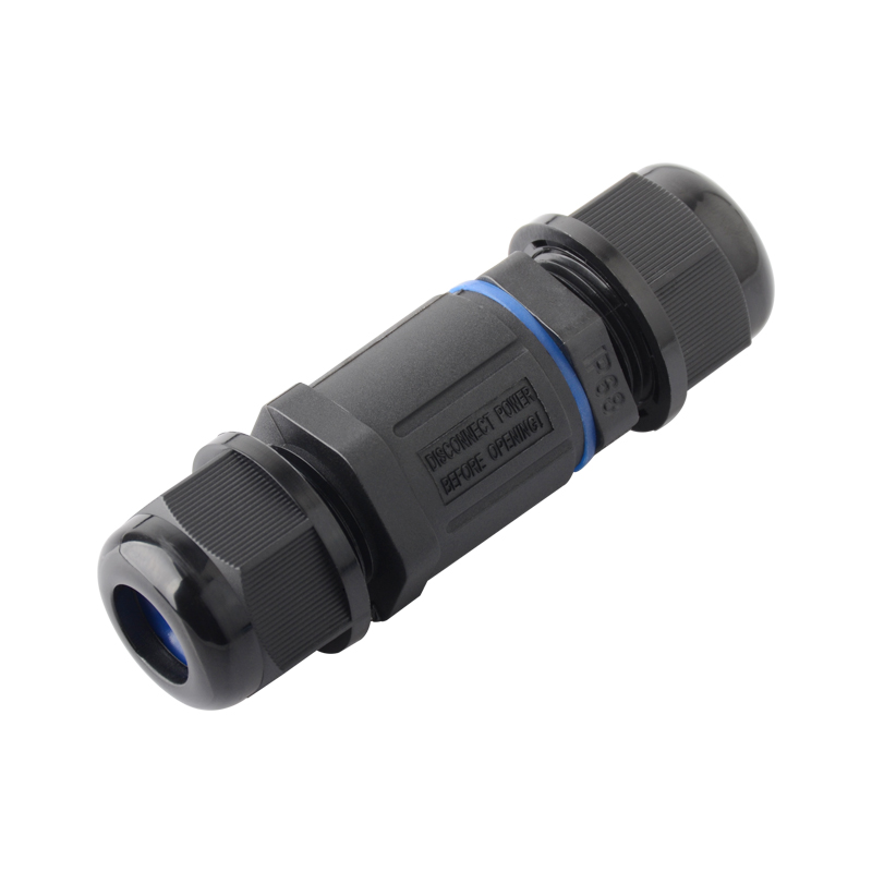 JINH IP68 CNP 20 waterdichte verbindingskabel snelkoppelingen aansluitbouten handig regendicht recht aanpassen draden blauw Pa66 16A