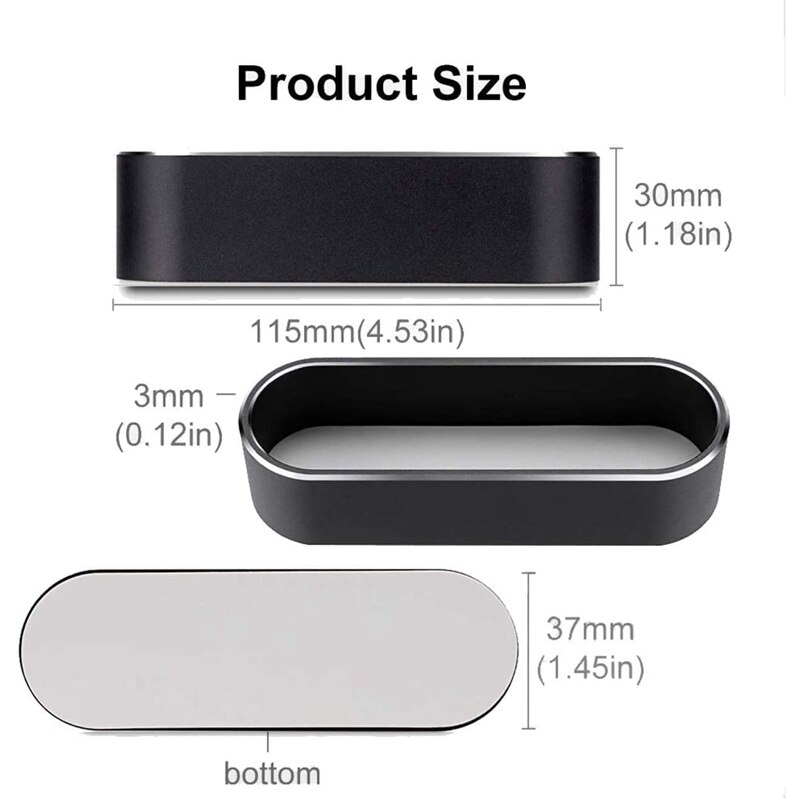 Liga de alumínio caso de cartão de visita desktop atualizar titular do cartão de visita expositor caixa de armazenamento para id, débito, cartão de presente