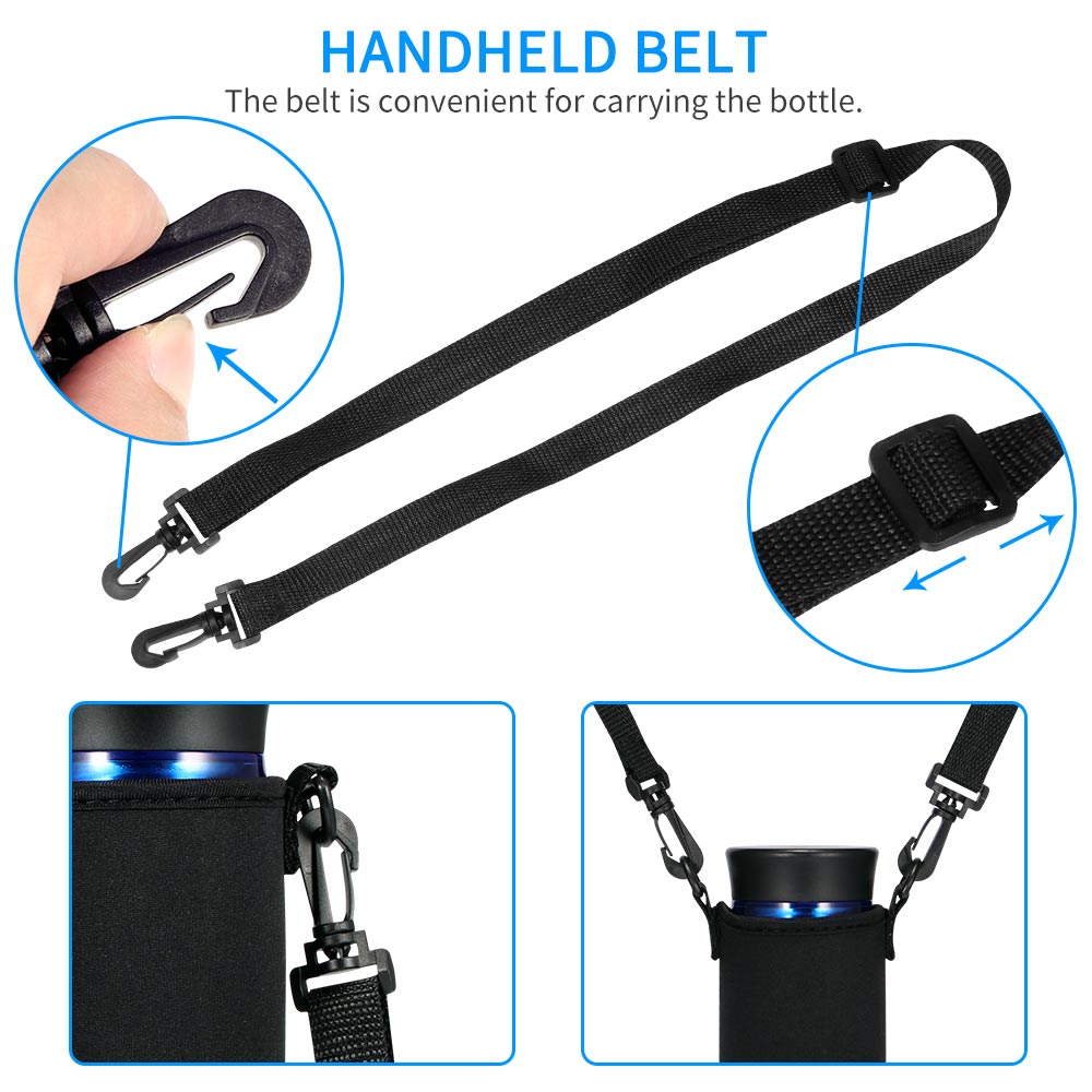 Protetor de copo de água portátil calor isolado caso luva de copo de água tampas de garrafa de água protetor de armazenamento saco de proteção calor copo thermo