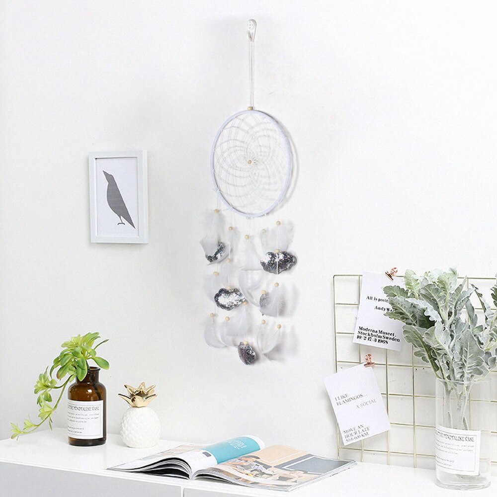 Ms0060 Monternet Hanging Decoration Christmas Angel Deer Window Wind Chime Scandinavian Minimalist Pure Crafts Decoration Catch