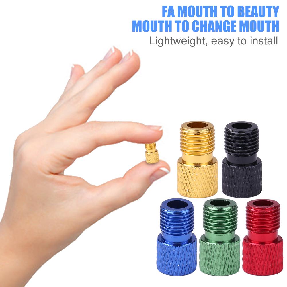 Bike Schrader Valve Adapter Portable Fixed Gear MTB Bike Presta to Schrader Valve Adapter Cycling Tire Tube Tools