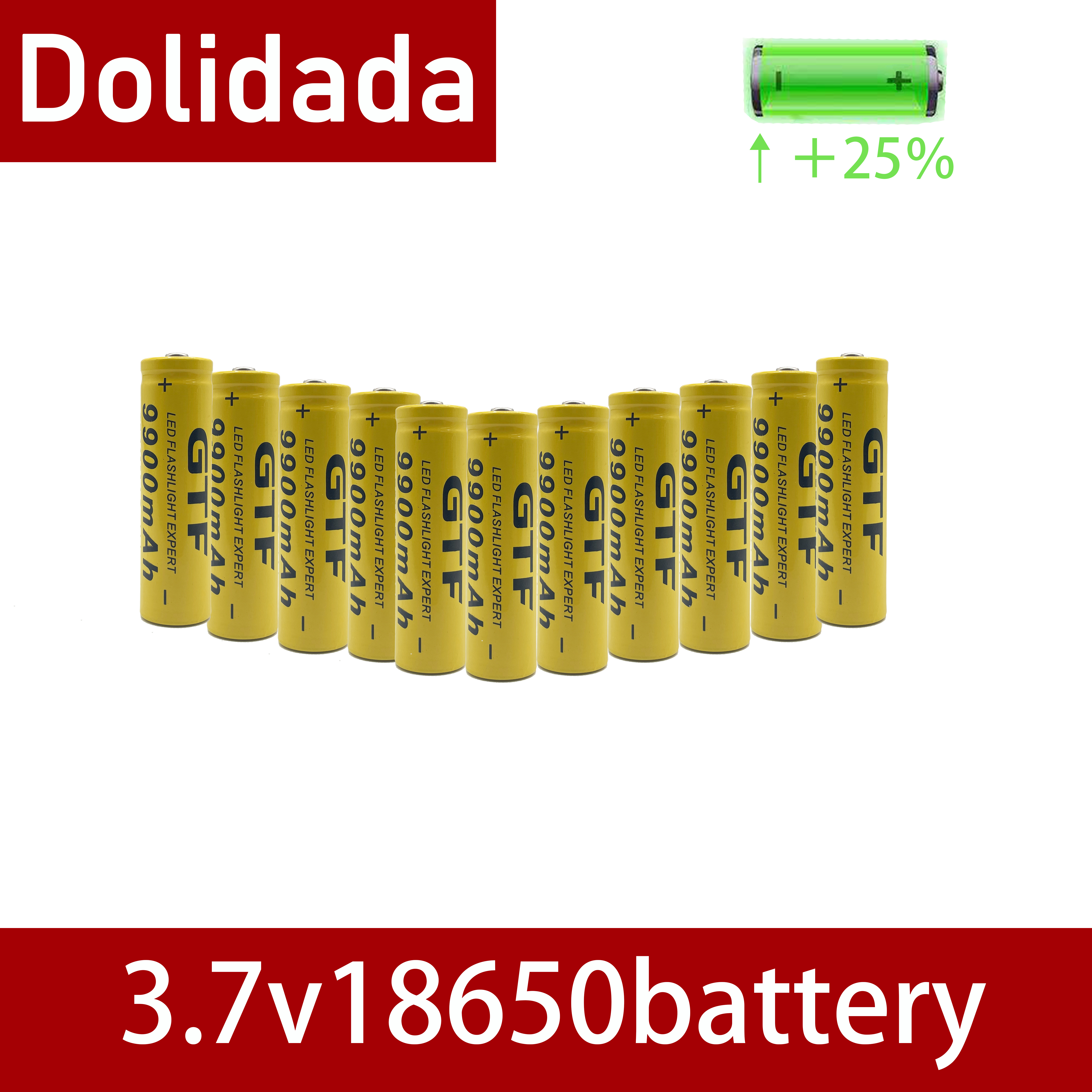 TR 18650 battery 3.7V 9900mAh rechargeable battery Li-Ion pour LED flashlight