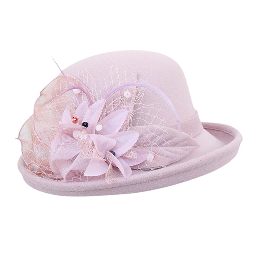 Style Spring Winter Women Beret French Style Hats Solid Floral color Berets Caps #G40: Pink