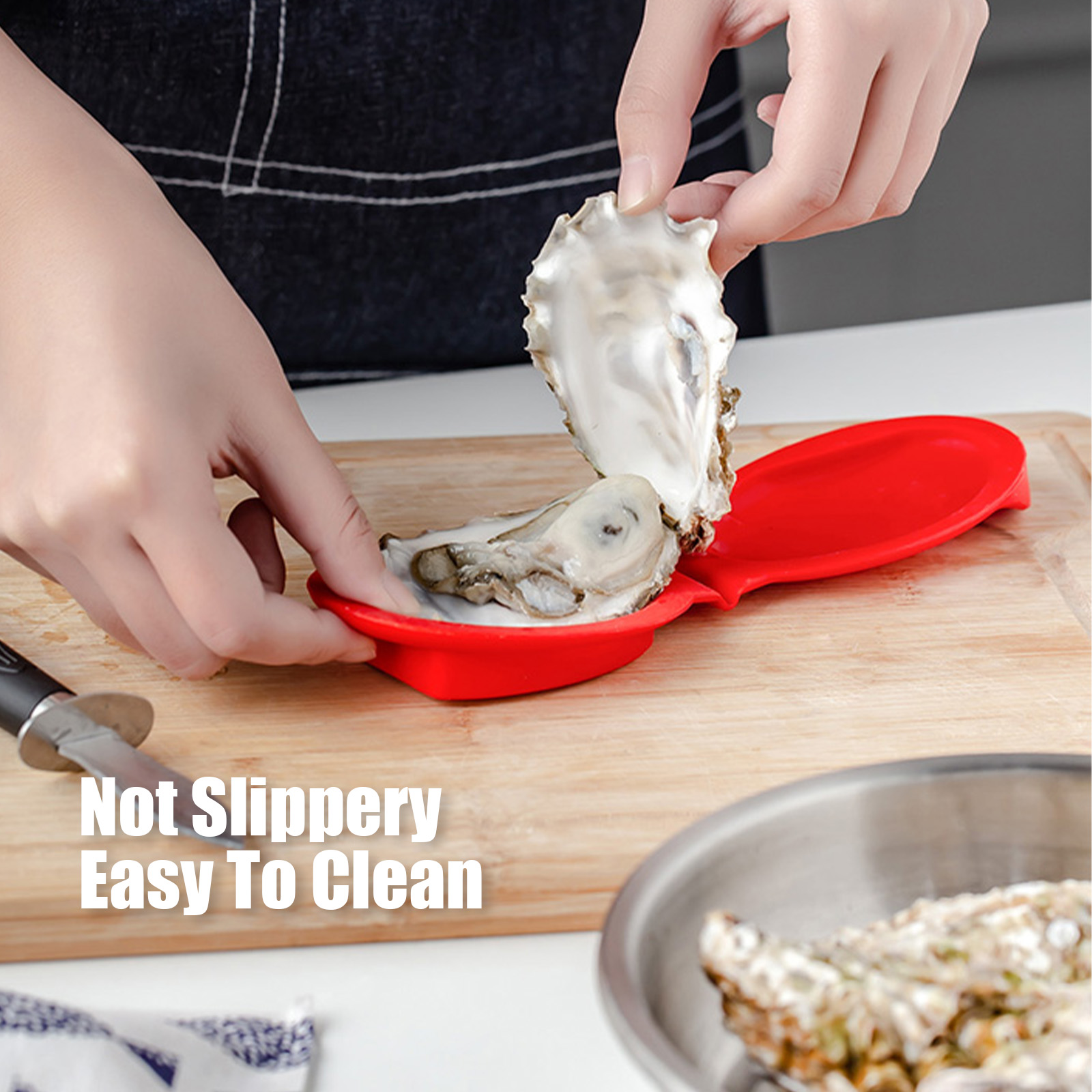 Oyster Shucker Silicone Oyster Shucking Hand Clip Seafood Opener Tool Kitchen Cooking Baking Opener Tool
