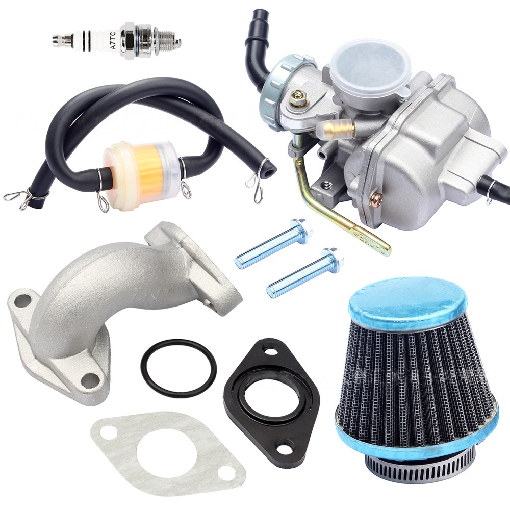 Vergaser-Luftfilterdichtung, Kraftstoffleitung, Zündkerzensatz für CRF50F CRF80F 50 cc, 70 cc, 80 cc, 90 cc, 110 cc, 125 cc ATV Schmutz Grube Fahrrad