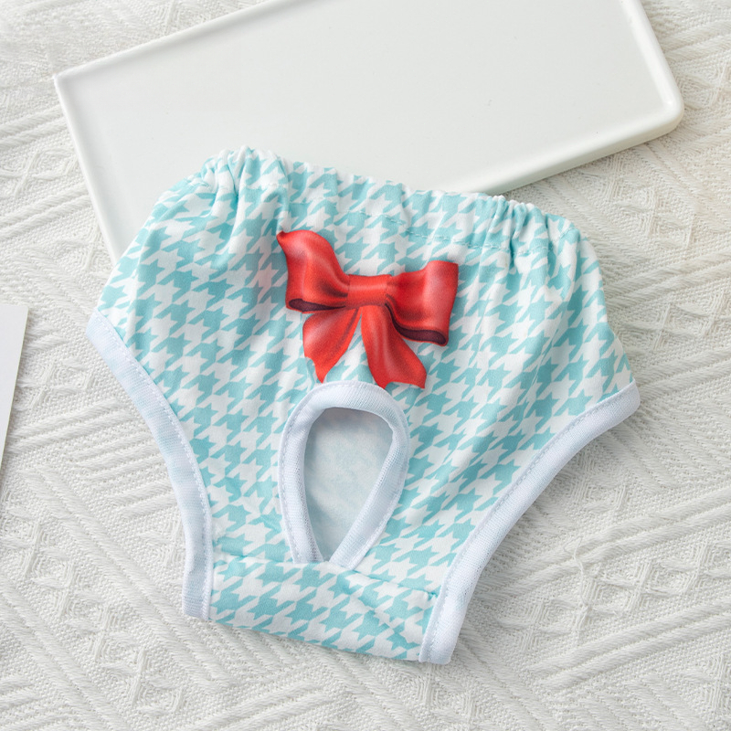Herbruikbare Sanitaire Slipje Wasbare Kleine Hond Huisdier Luiers Vrouwelijke Honden Grote Fysiologische Broek Shorts Mannelijke Katten Huisdier Menstruatie: XL / green