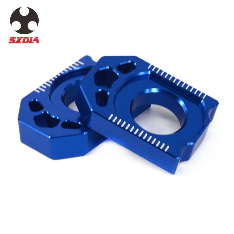 Motorcycle CNC Aluminum Rear Chain Adjuster Axle Blocks For Yamaha YZ 125 125X 250 250F 250X 450F 450FX WR 250F 450R 250R 250X