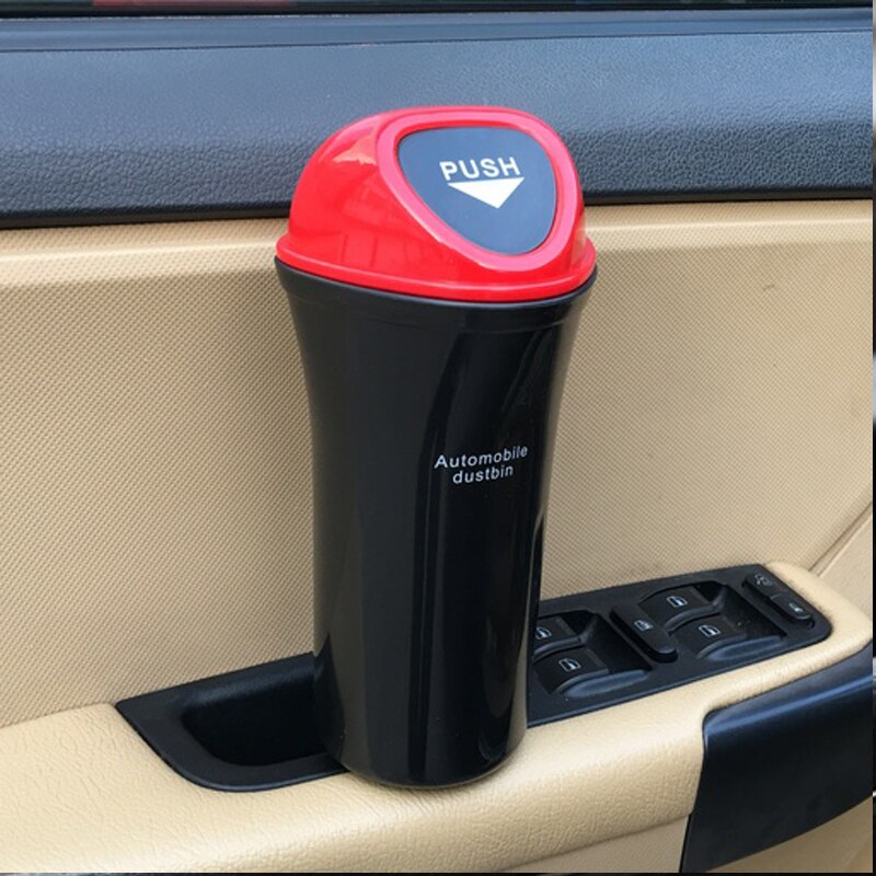 Car hanging trash cans car garbage bin built - in barrels ABS plastic material durable