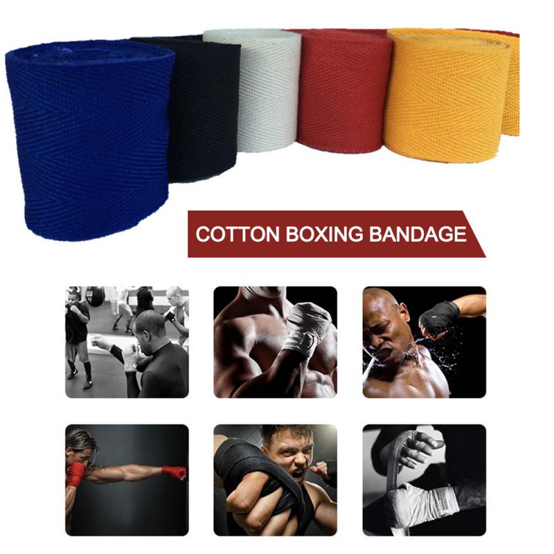 Boxen Hand Boxen Verband 2,5 M Länge 5Cm Breite wickelt Bandagen Kampfkunst Handgelenk Für MMA Unter-Boxen verband Handschuh Armbinde