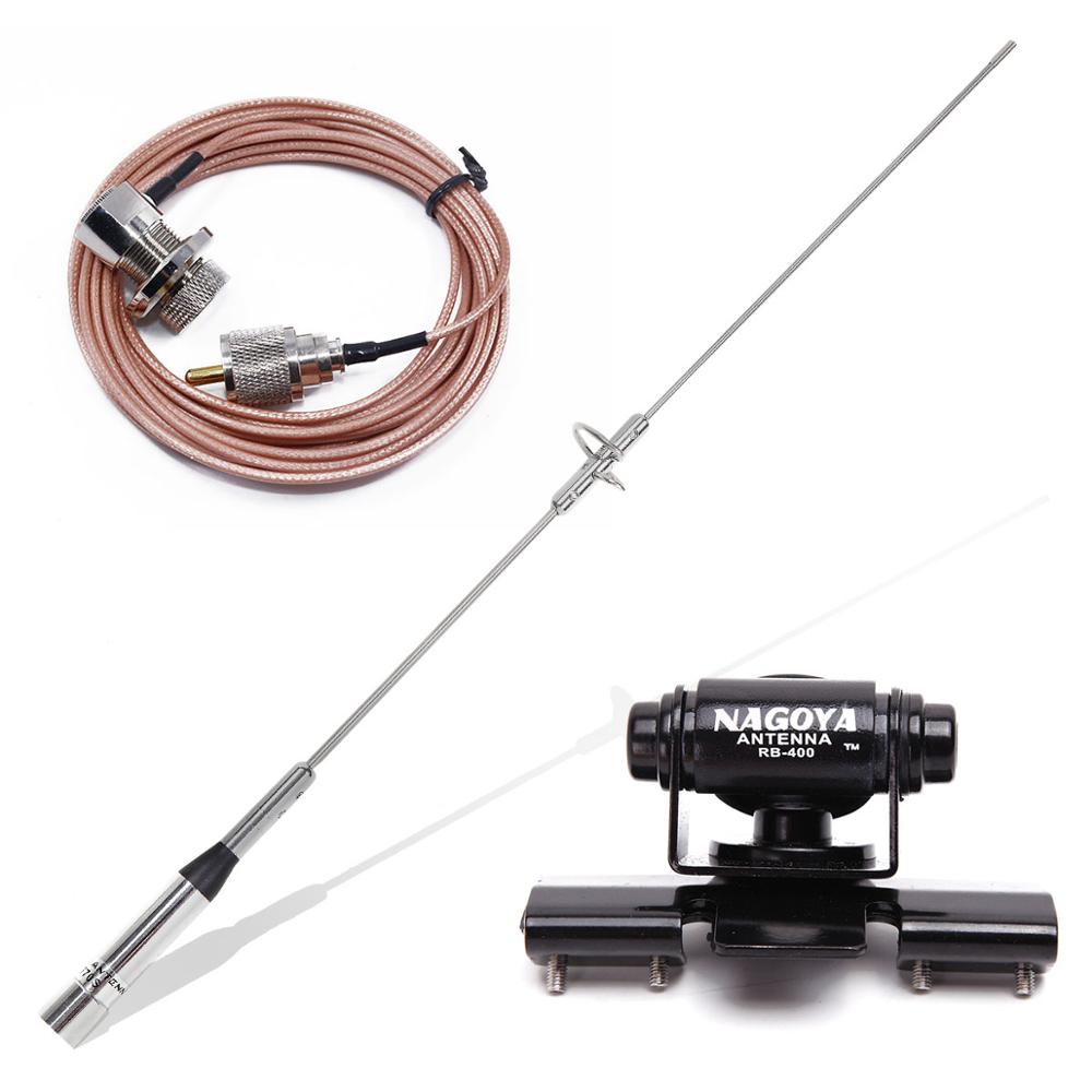 BAOFENG NAGOYA NL-770S Dual Band UHF/VHF 144/430MHz 150W 2.15/3.0dBi Antenna SL16/UHF-J/M Type Car Radio Mobile Radio Antenna: as pic show 1