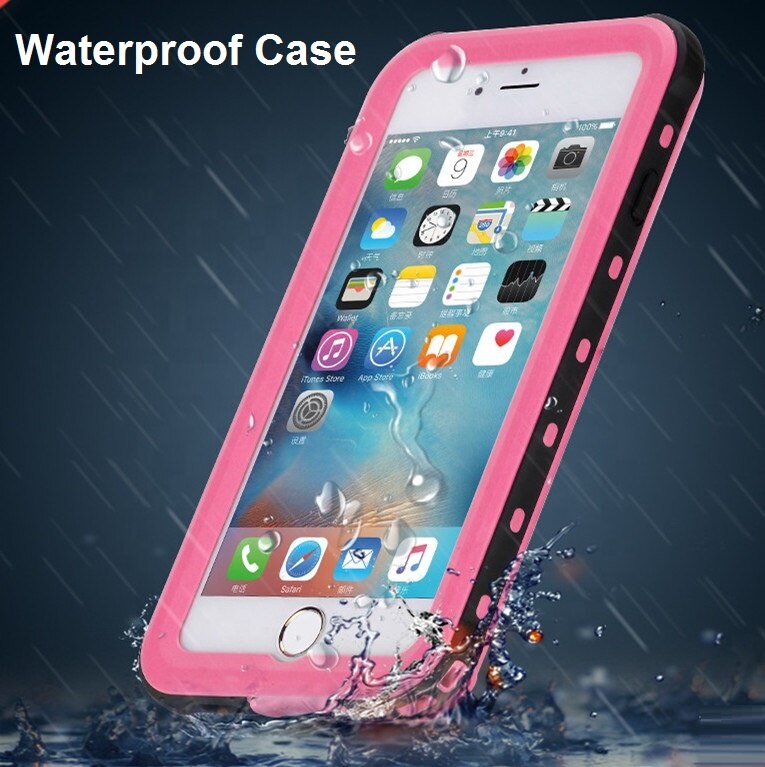 Redpepper mobiltelefon tpu mjukt vattentätt fodral för iphone 6 6s 7 8 plus x