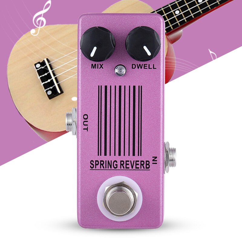 MOSKY Reverb Spring pedale per chitarra elettrica pedale distorsione Wah Wah Ukulele accessori Effector chitarre strumenti