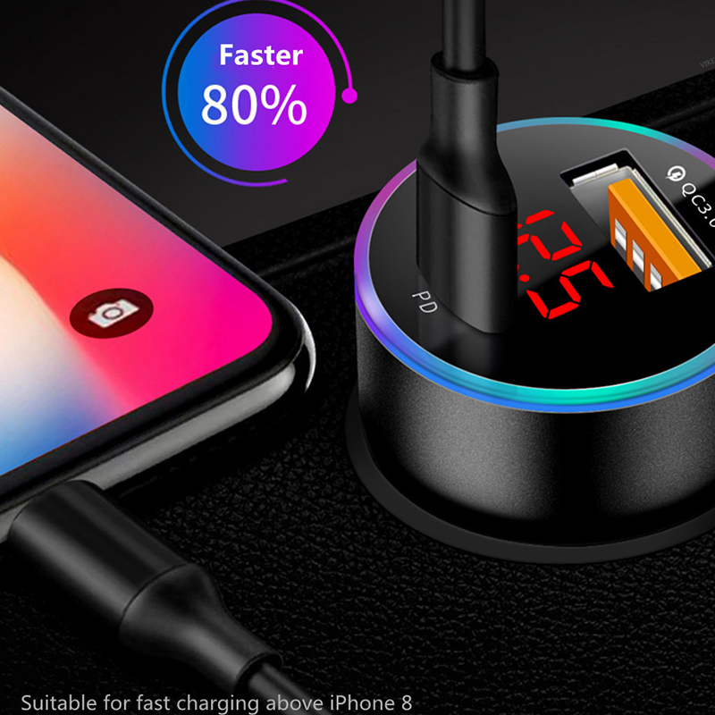 6a quick charge 3,0 qc pd car chargers 8 t 36w qc 3,0 usb type-c fast chargers for iphone 11 12 xiaomi 7 samsung, and pd car phone chargers