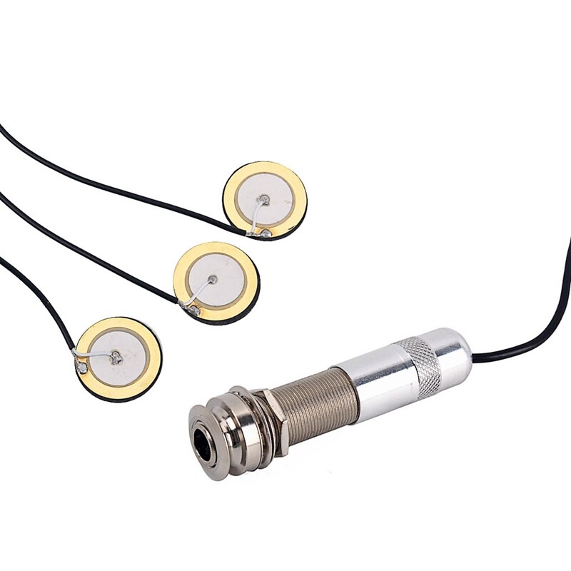 3 in 1 Guitar Pickup for Acoustic Wooden Guitar Ukulele Mandolin Violin Guitar Parts Accessories