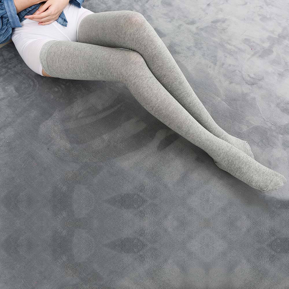 Medias altas por encima de la rodilla de algodón para mujer, 1 par, medias altas de 80cm, calcetines Antumn calentadores de invierno, calcetines para botas de mujer
