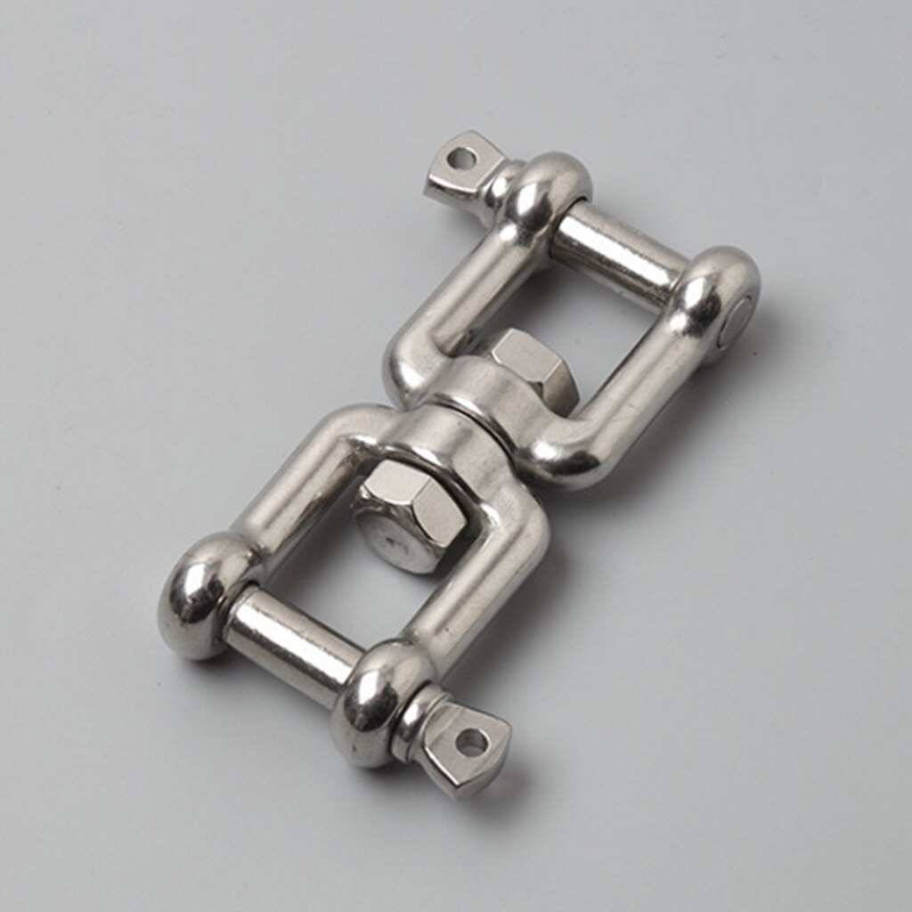 Boat Jaw Anchor Chain Swivel Connector Shackle - 316 Stainless Steel - 8mm/10mm/12mm