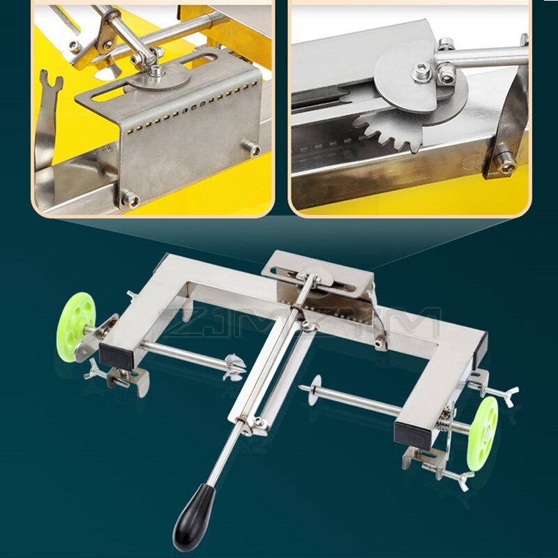 Stainless steel pineapple peeler semi-automatic pineapple peeler hand crank pineapple peeler