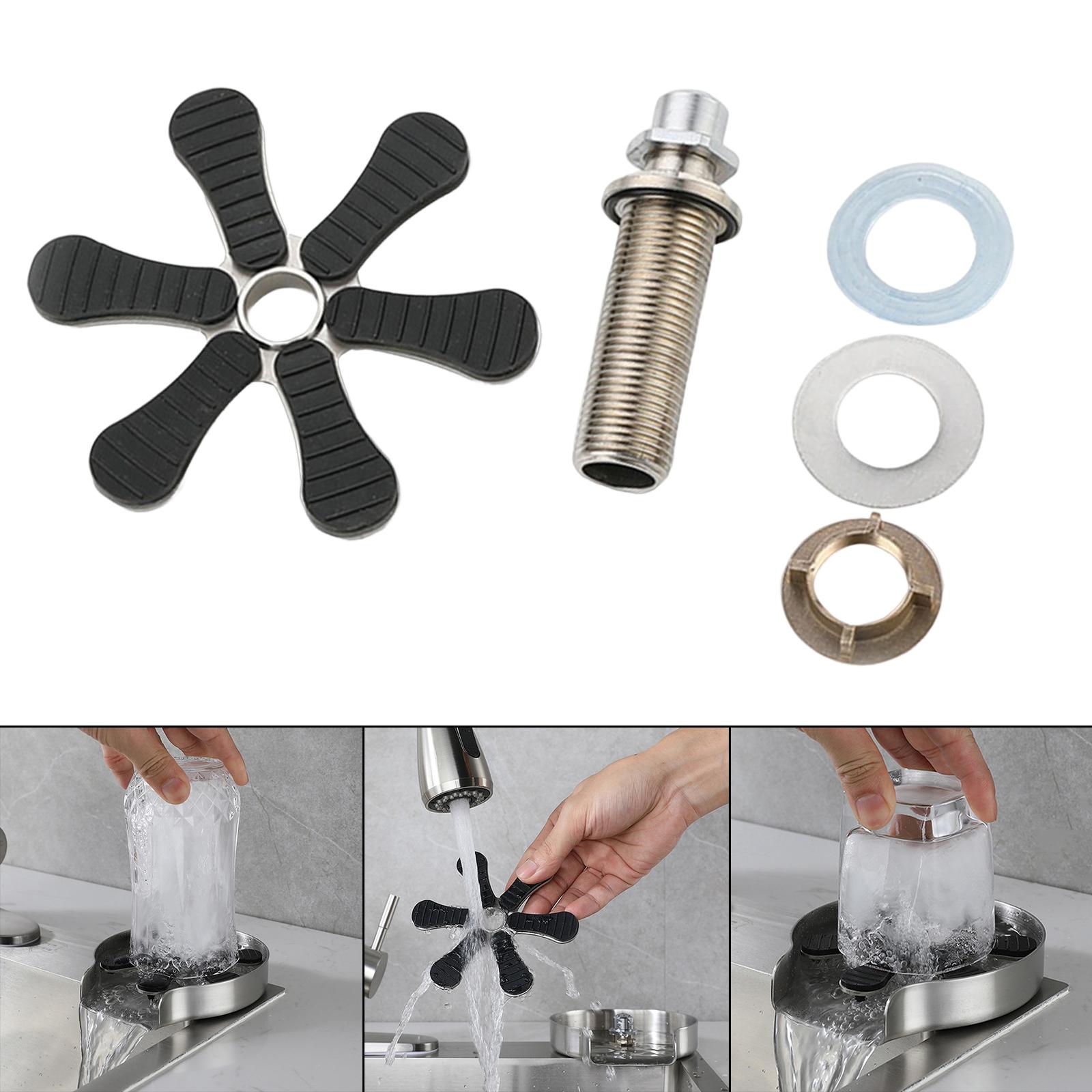 Wastafel Kraan Glas Rinser Accessoires Diy Vervanging, Fles Cup Washer Attachment Efficiënte Brede Toepassing Cup Schoner Stevige