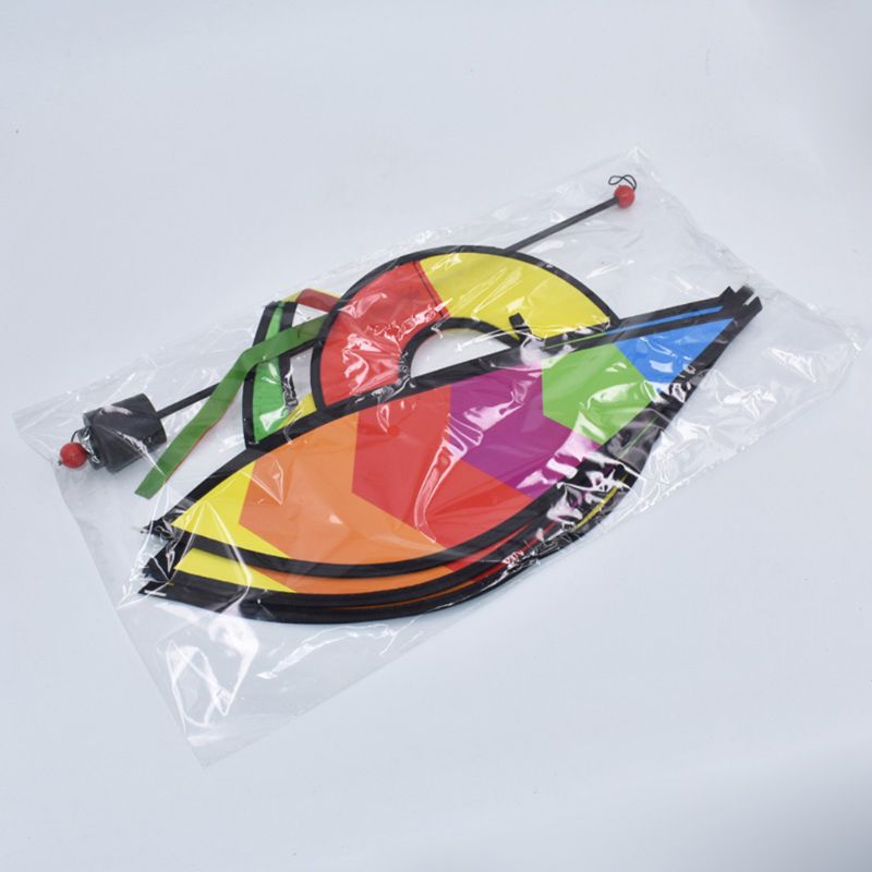 Air Ballon Roterende Wind Strip Windmolen Outdoor Opknoping Regenboog Kleur Park Attracties Decoratie Pinwheel Kleuterschool