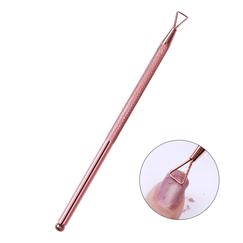 Nicole Dagboek Rose Goud Zilver Roestvrij Staal Stok Staaf Uv Gel Polish Remover Nat Papier Nail Care Nail Art Tool