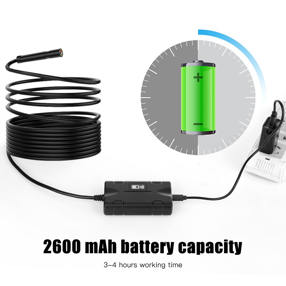 Cámara endoscópica Industrial Wifi, lente de 1080P y 8mm, cámara de inspección USB, impermeable IP67, boroscopio de inspección para coche inalámbrico, 10M y 5M
