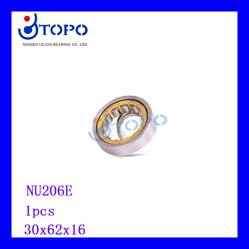30*62*16 Cylinder roller bearing NU206E