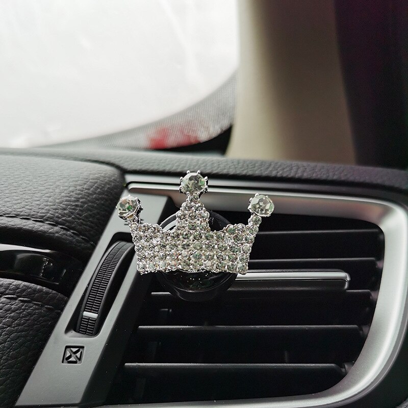 Grensoverschrijdende Auto Parfum Clip Diamond Auto Airconditioning Outlet Geur Clip Auto Accessoires Grote Kroon
