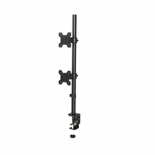 Suptek Dual LCD LED Monitor Stand Desk Mount Bracket Heavy Duty Stacked, Holds Vertical 2 Screens up MD6802