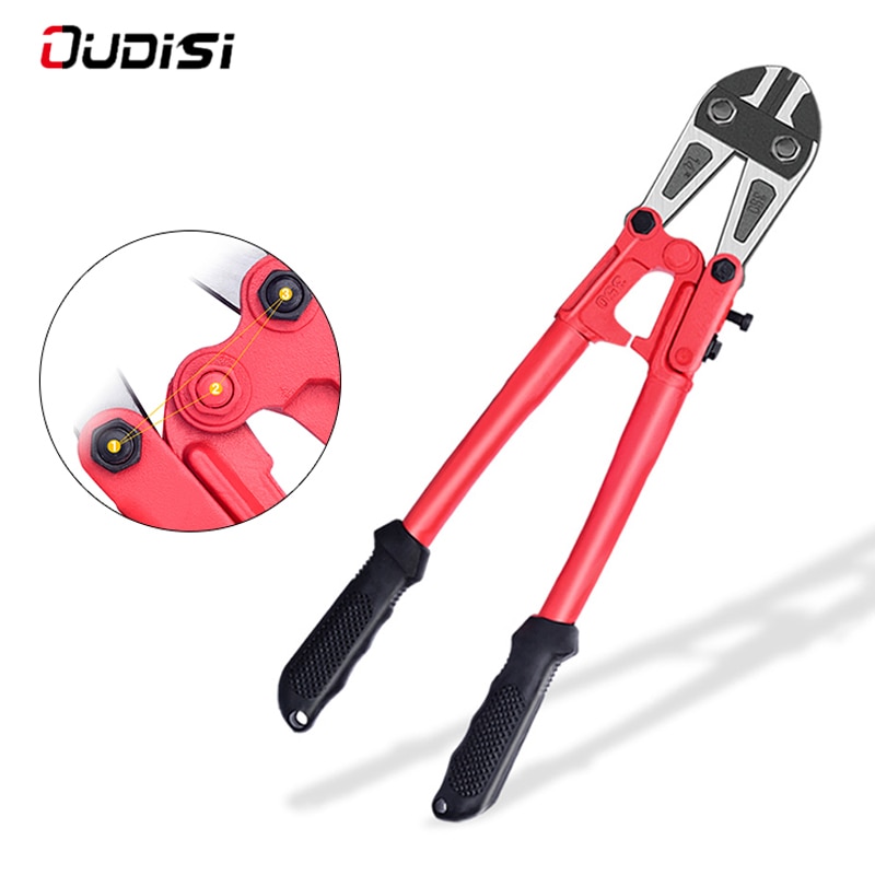 Bolt Cutter Heavy Duty Rebar Cutter Cr-V Steel Thicken Wire Cutting Pliers Cut Lock Chain