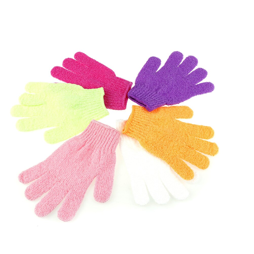 1Pc Exfoliating Back Scrub Exfoliating Skid resistance Body Massage Bath Glove Double rubbing towel Bathroom Shower Scrubbe