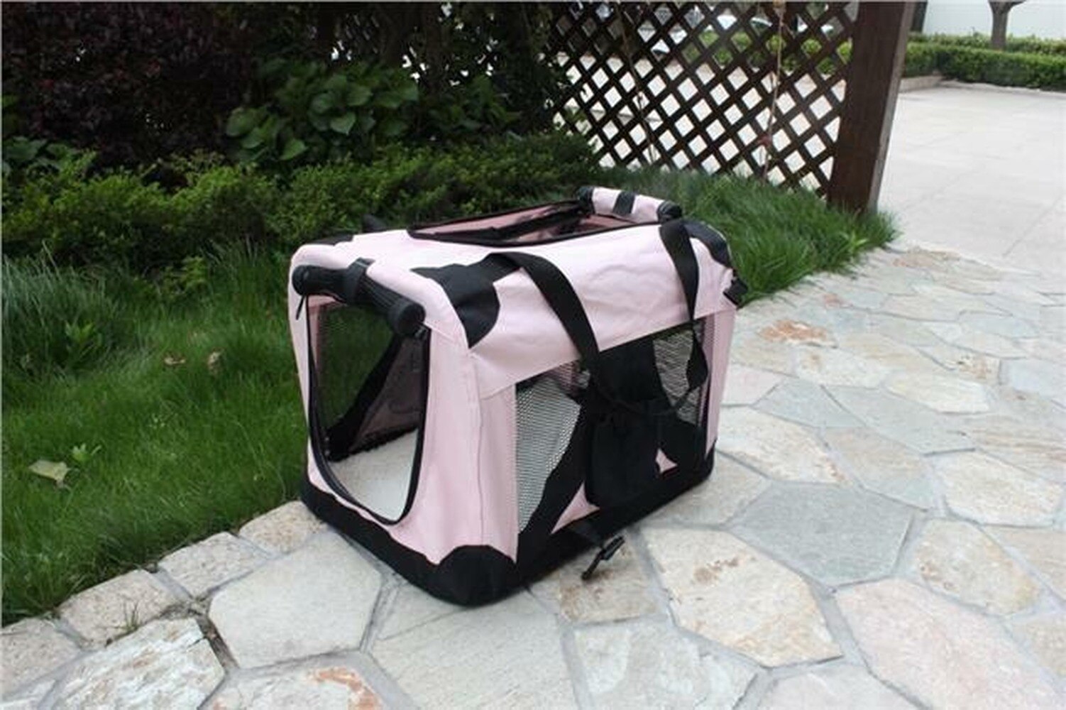 Tissu sac de transport pour animaux de compagnie caisse chien chat chiot PORTABLE CAGE voyage pliable S à L
