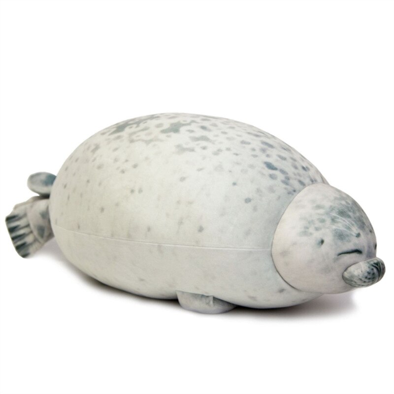 Angry Blob Seal Pillow Chubby 3D Novelty Sea Lion Doll Plush Stuffed Toy Baby Sleeping Throw Pillow for Kids Girls