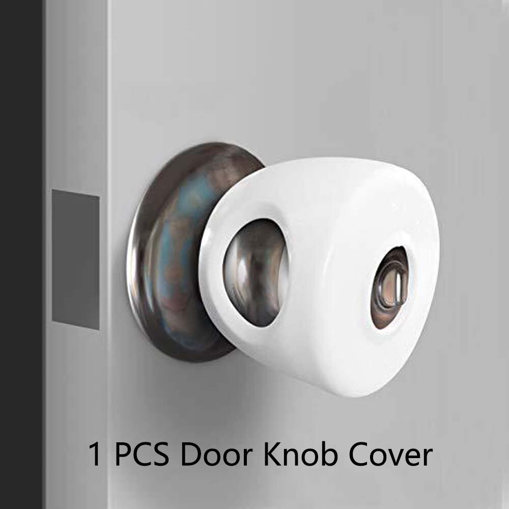 1PC Child Proof Safe Door Knob Cover Children Safety Lock Kids Toddler Plastic Door Knob Cover Handle Sleeve Safe Protective