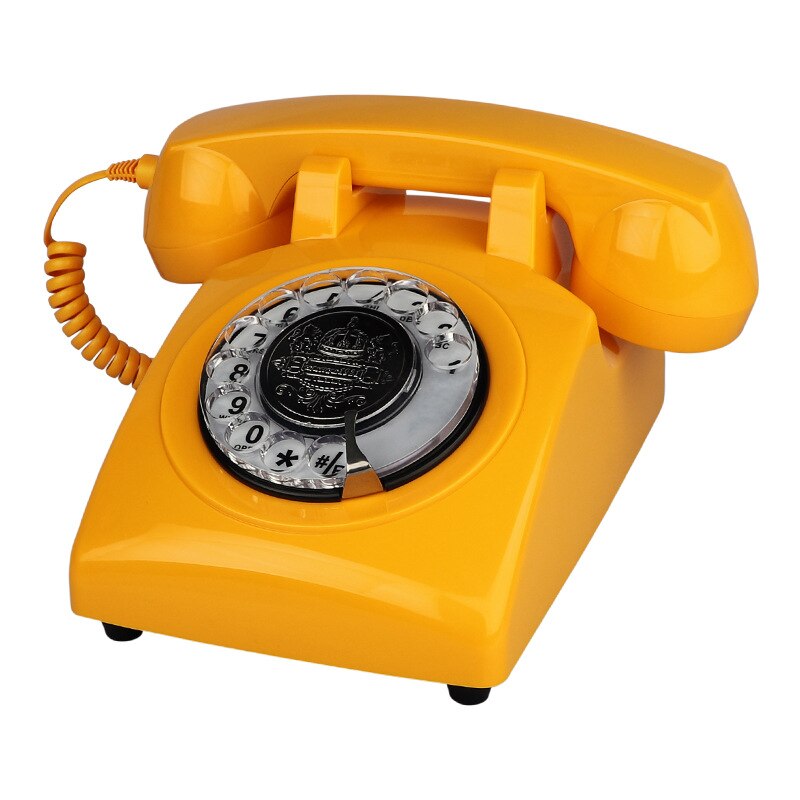 Rode Retro Telefoons Snoer Antieke Roterende Telefoon Vintage Klassieke Telefoon Voor Home Office Decor Novelty Voor Antieke