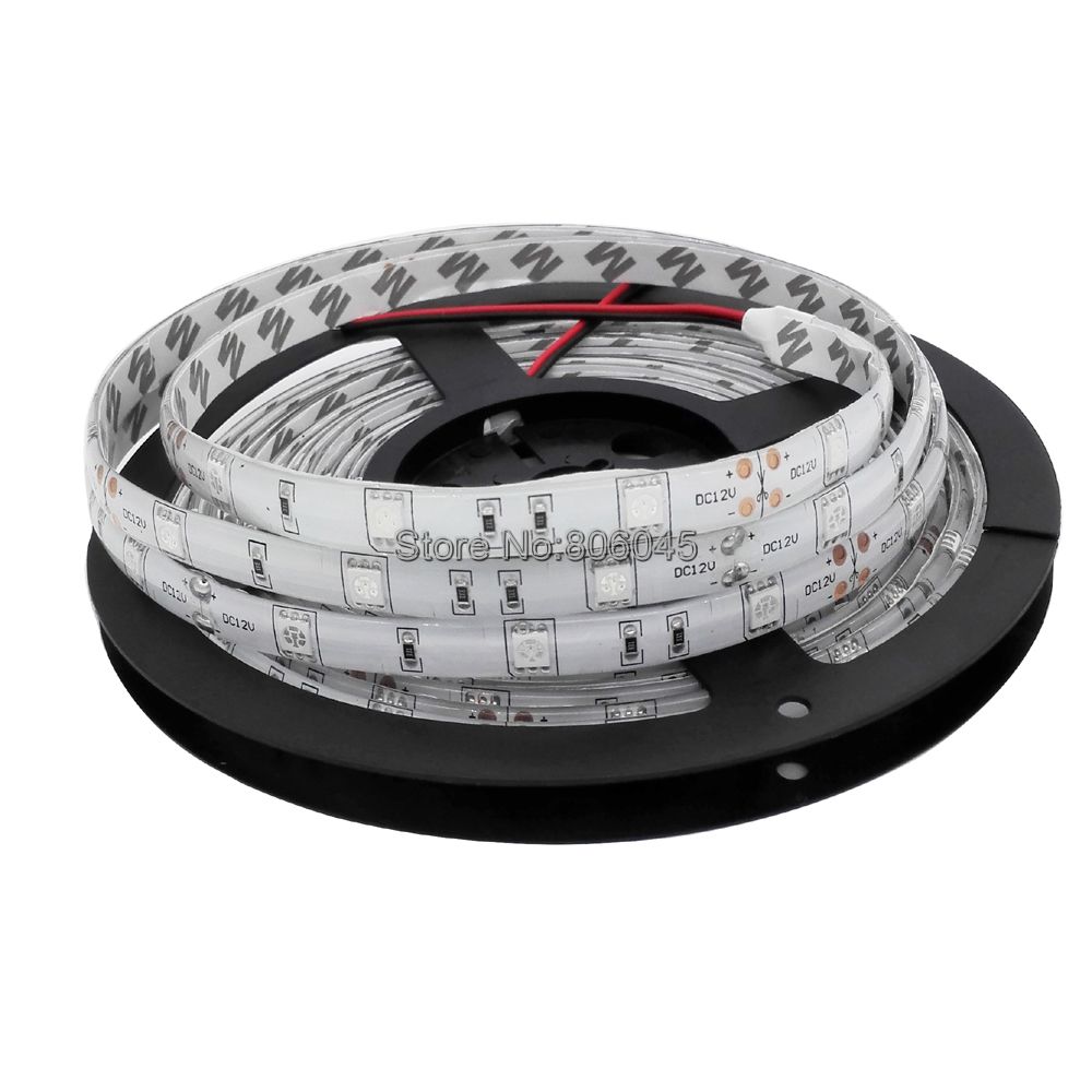 5M 12V Dc Smd 5050 Led Strip Licht 30LED/M 150Leds IP20 IP65 Waterdichte Lint Wit warm Wit 5050 Rgb Flexibele Led Streep