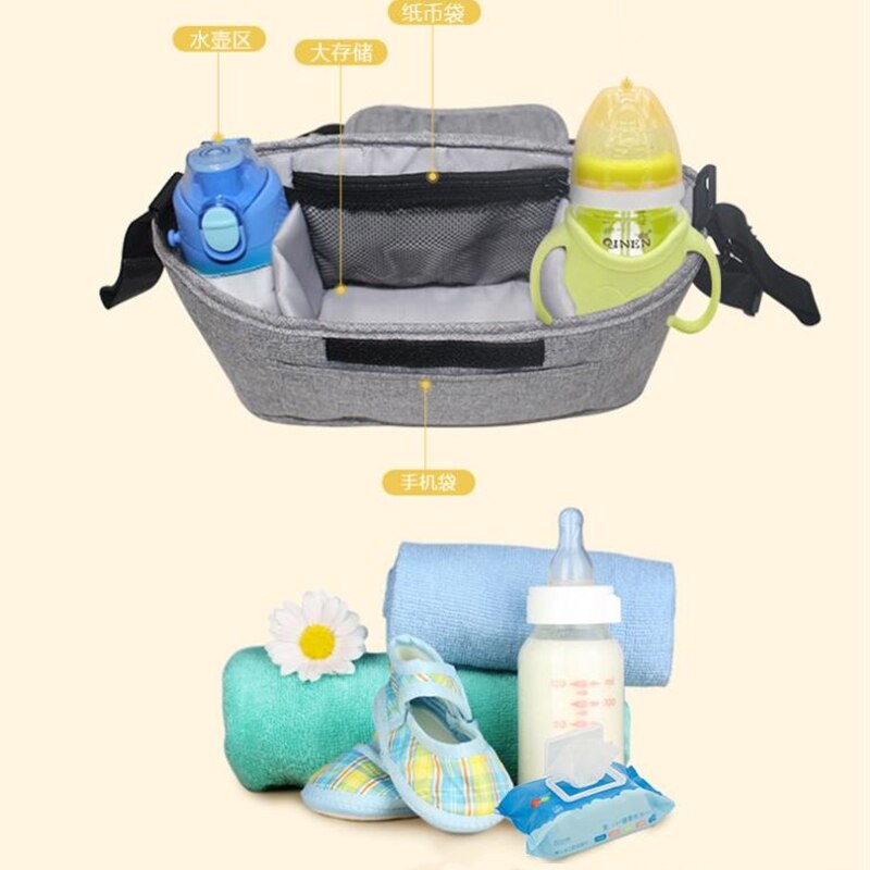 Baby klapvogn taske mumie organisator taske ble blege poser transport buggy barnevogn kurv kurv krog klapvogn tilbehør