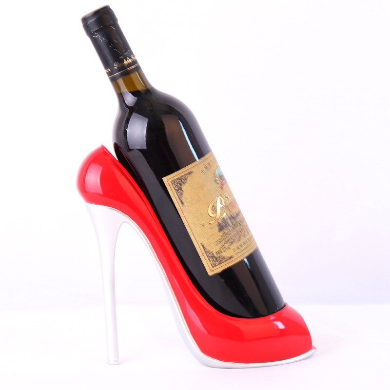 Étagère à vin avec talons hauts, chaussures, artisanat en résine, ornements décoratifs, fenêtre de Restaurant, créatifs