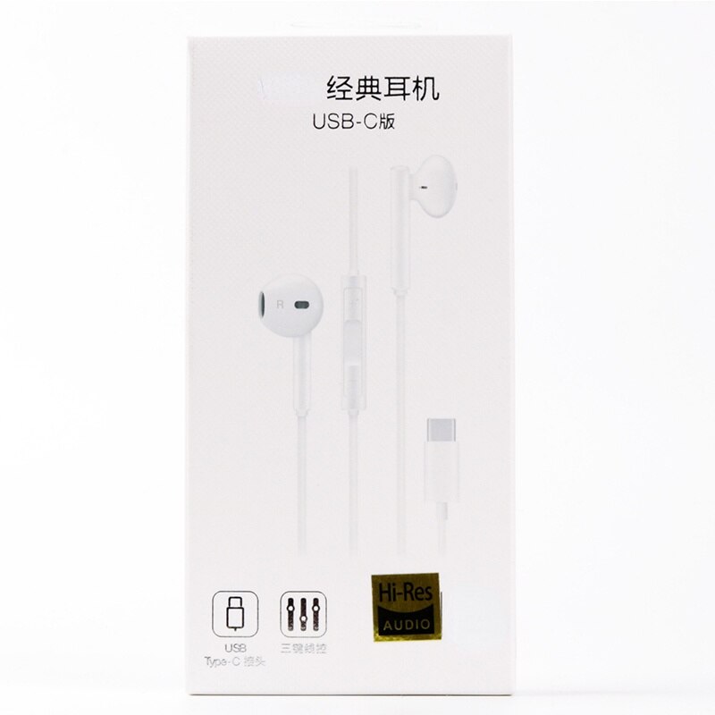 2022 Huawei CM33 Oortelefoon Huawei Mate 10 Pro 20 X Rs P20 30 Honor 7 8 Usb Type-C in Ear Hearphone Headset Mic Volume Doos: White With Packing