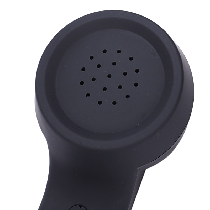 Mikrofon bluetooth słuchawki czarny telefon w stylu retro słuchawka Mic głośnik robić telefonu odbiornik połączenia-czarny