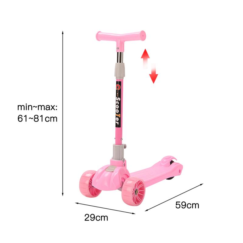 Kinderen Verstelbare Voet Scooters Led Light Up Scooter Voor Kinderen Met 3 Lichtgevende Wielen Roller Skateboard Speelgoed Voor Baby hwc: 05