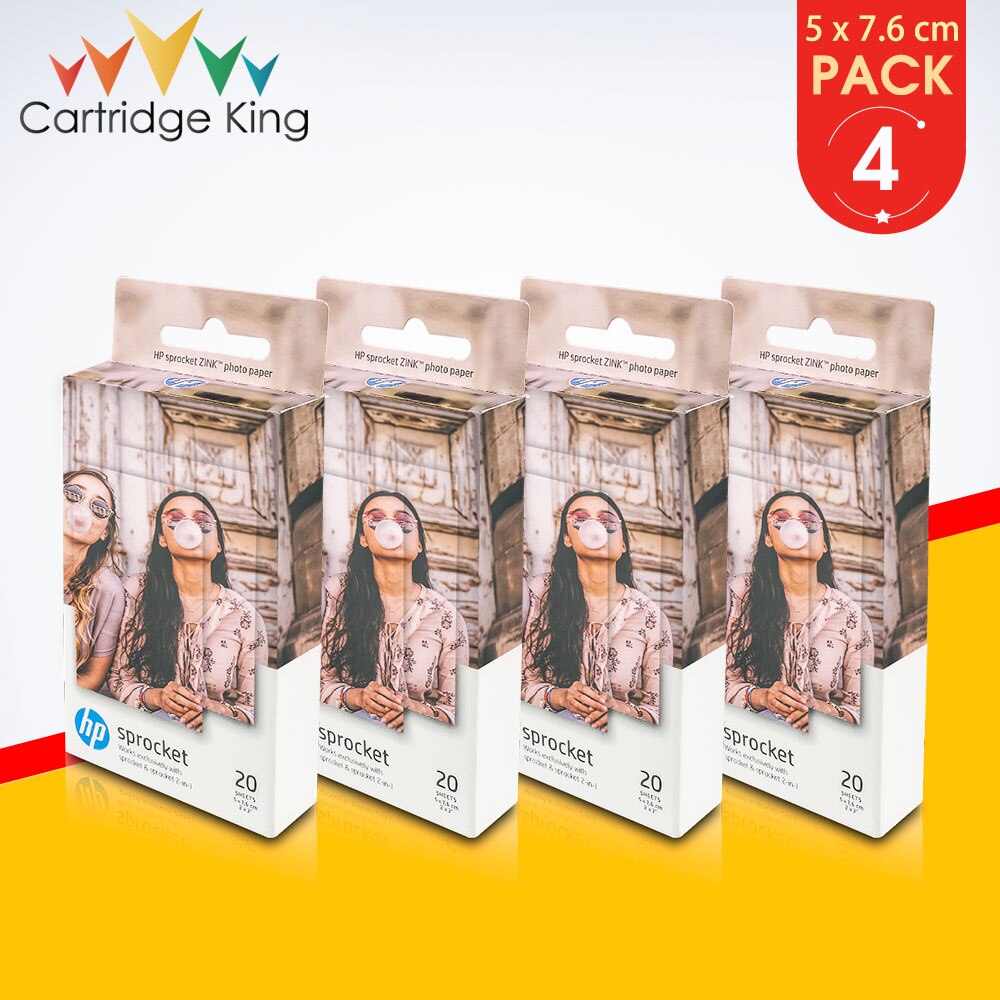 2x3" Compatible for HP Sprocket & Sprocket 2-in-1 for Mini Photographic Paper Pocket Photo Printer Zink Paste Photo Paper: 80 sheets