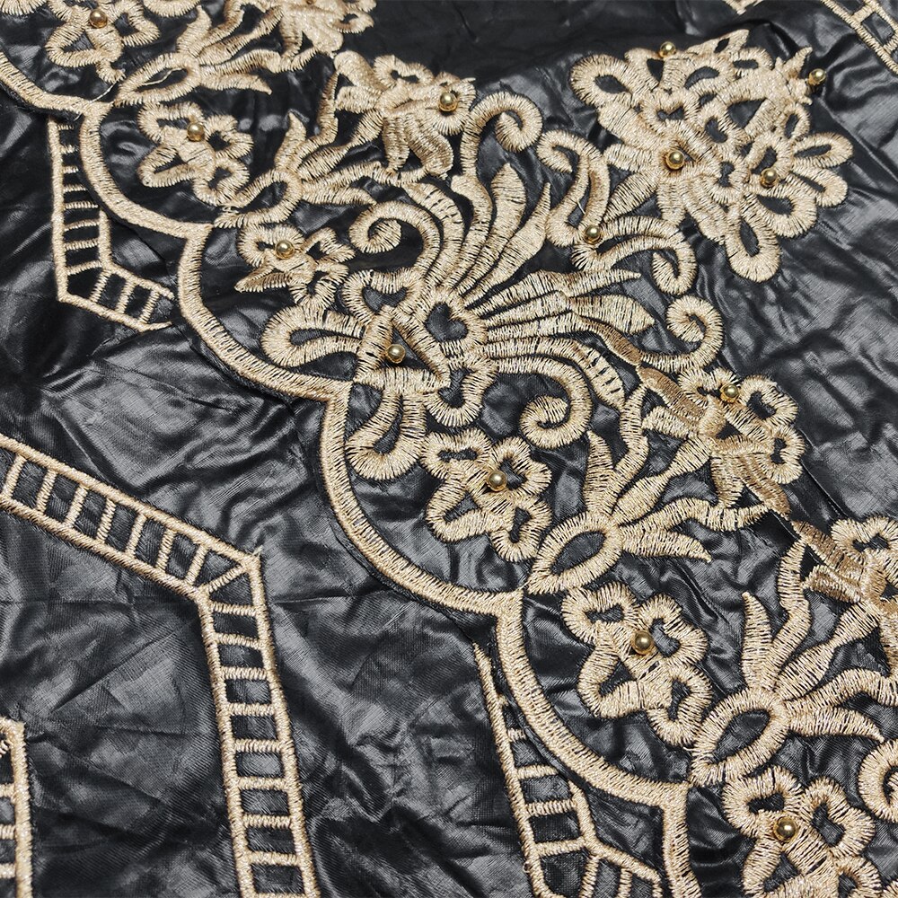 MD Bazin Riche-Conjunto de ropa africana para mujer, Top bordado Dashiki, falda, pañuelo en la cabeza, traje tradicional, túnicas Ankara, 2022