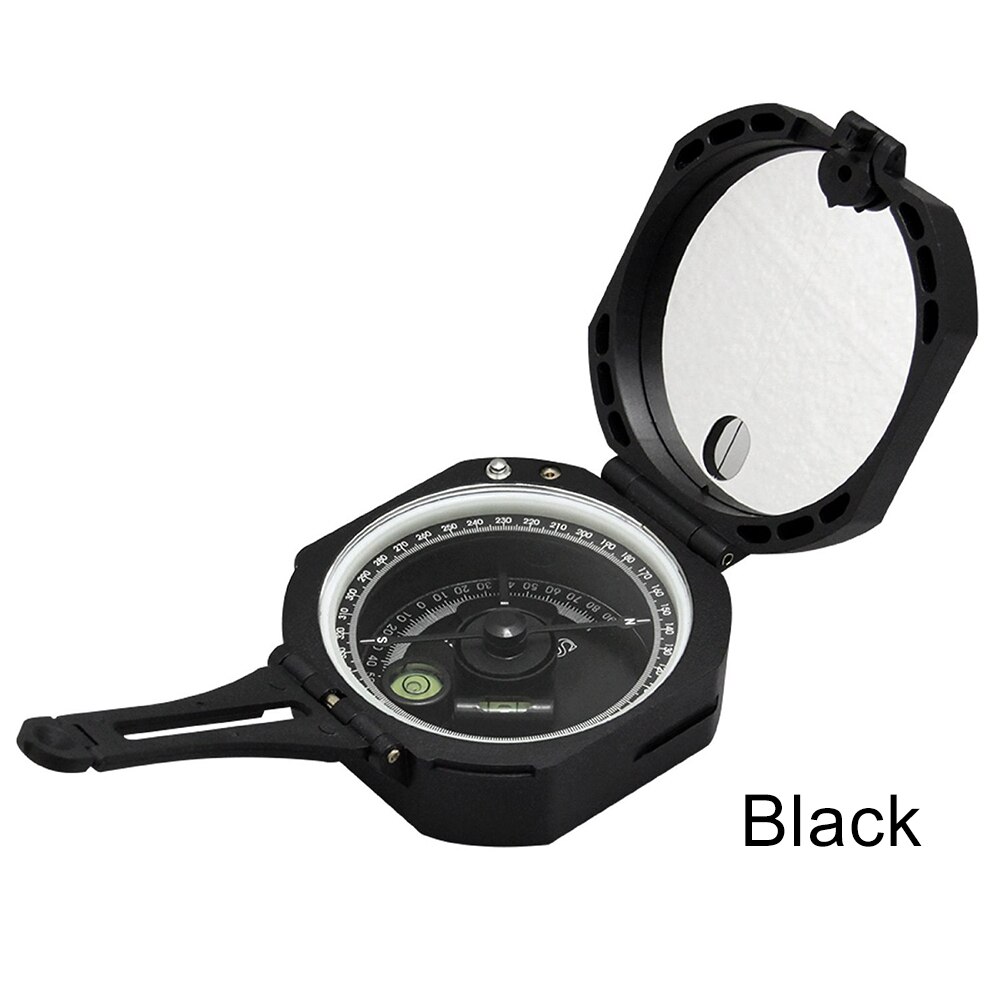 Lens Compass Lens Compass Lightweight Waterproof Hiking Survival Kits Climbing Travel Outdoor Camping Accessories Compass: black