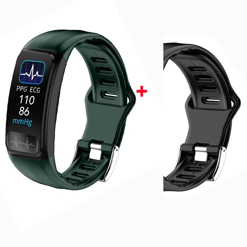P12 ecg ppg pulseira inteligente monitor de oxigênio freqüência cardíaca pressão arterial cinto inteligente ip67 à prova dip67 água chamada lembrete esportes banda: add 3