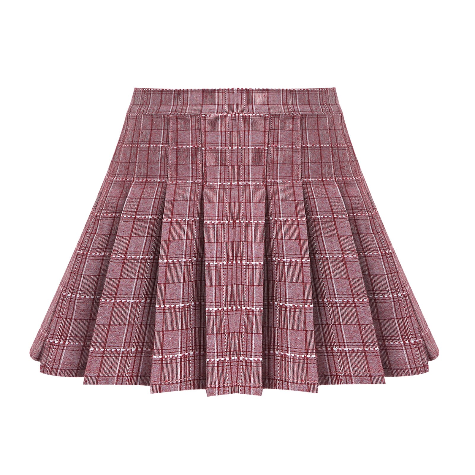 Kids Girls Pleated Skirt Cute Japanese School Uniform Toddler Teen Girls A-line Plaid Skirt Mini Short Skirts Children Clothing: Pink / 110
