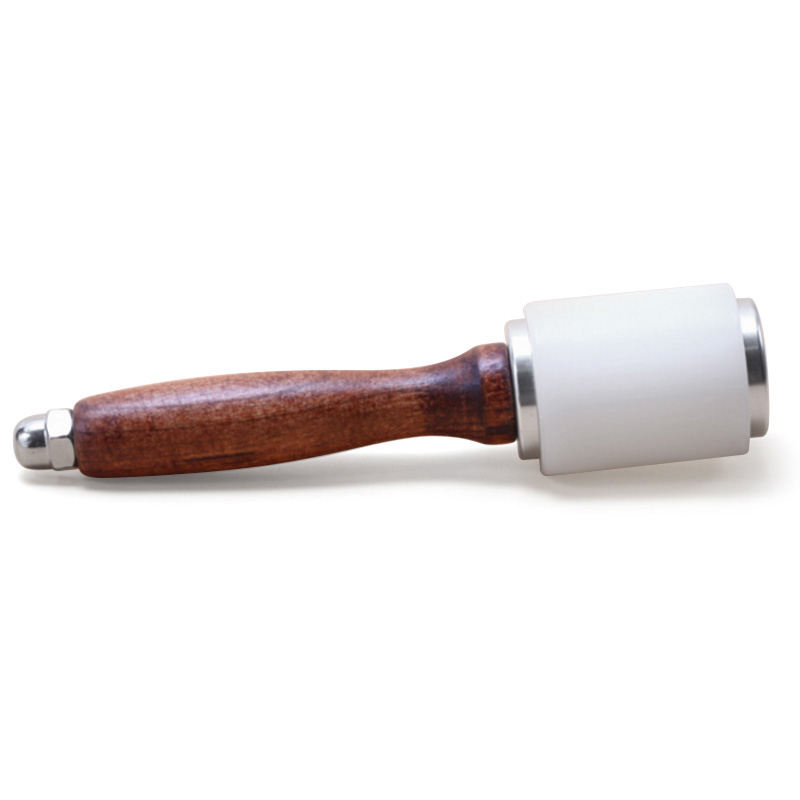 Leather Craft Carving Hammer,Heavy Handle Hammer Small Noise,Convenient Leather Making Tool Hammers for Leather Craft Nylon Beat: Wood Straight